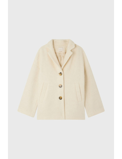 Manteau court écru - LUCIENNE