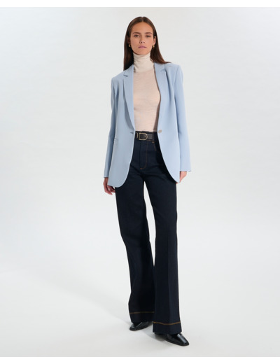Veste Victorina Bleu Ciel en Polyester