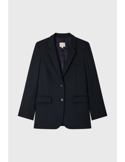 Blazer en laine mélangée - BRUNE