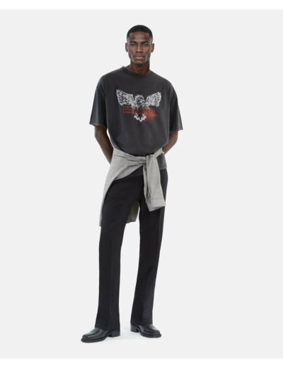 T-shirt manches courtes black washed