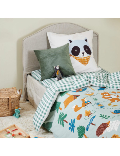 Housse couette enfant Les Louveteaux | Tradition des Vosges