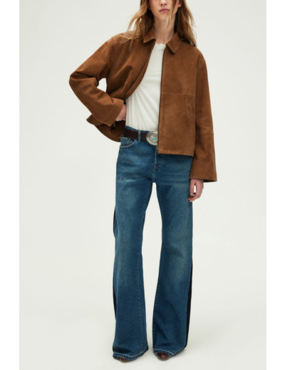 Jean flare bicolore - LINETTE