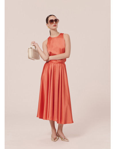Jupe Jolanda Corail en Polyester