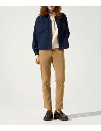 Pantalon droit cafe au lait