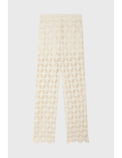 Pantalon large brodé - CAMILLE