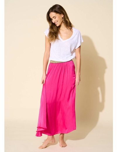 Jupe longue taille élastiquée