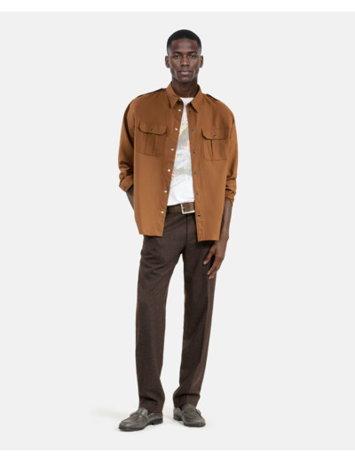 Chemise marron marron