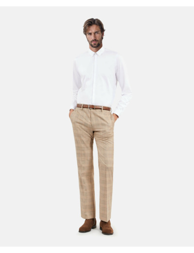 Pantalon evase beige-brown