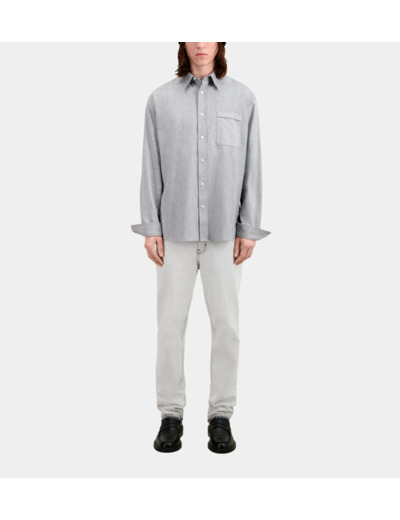 Chemise Manches Longues Oxford grey