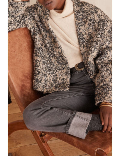 Veste CAROLINE B en tweed coton