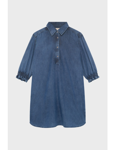 Robe courte et droite en denim - PANDORA