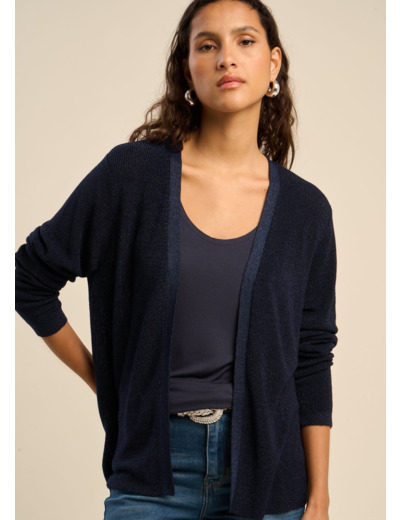 Gilet scintillant à coupe droite