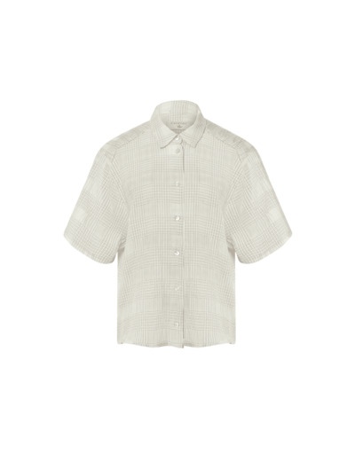 Chemise carreau ecru