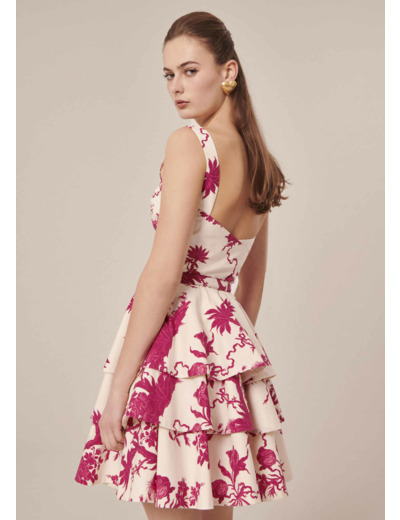 Robe Romanne Ecru en Coton