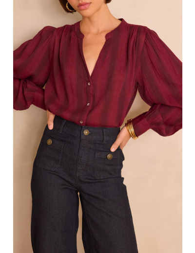 Blouse rayée STELLA en coton