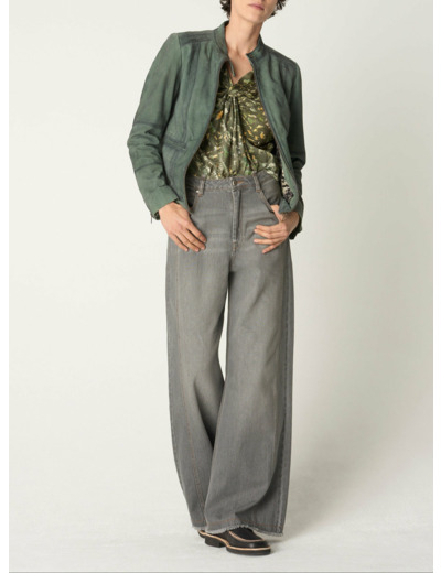 Blouson amandine vert amande