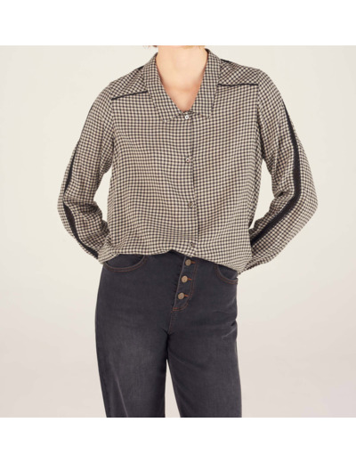 Chemise carreaux noirs