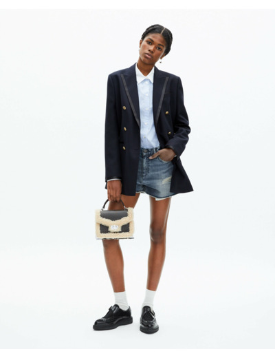 Veste de costume double croisure dark navy