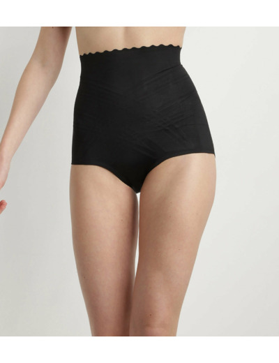 Culotte taille haute effet sculptant 3 en 1 noire Beauty Lift