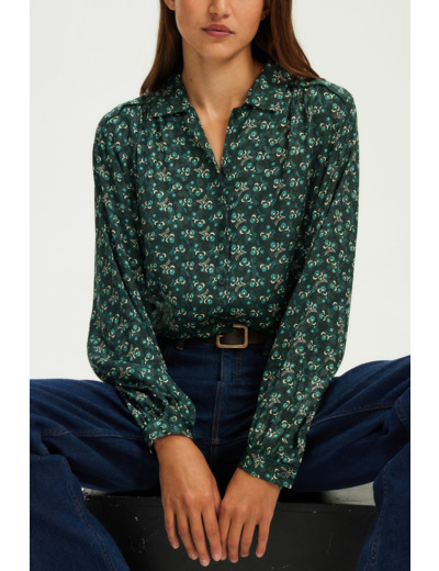 Chemise imprimée et jacquard - BERNY