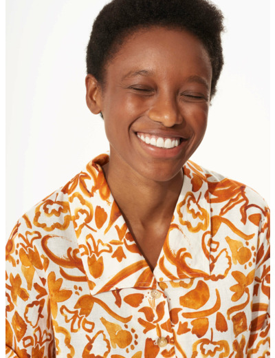 Chemise orange confite