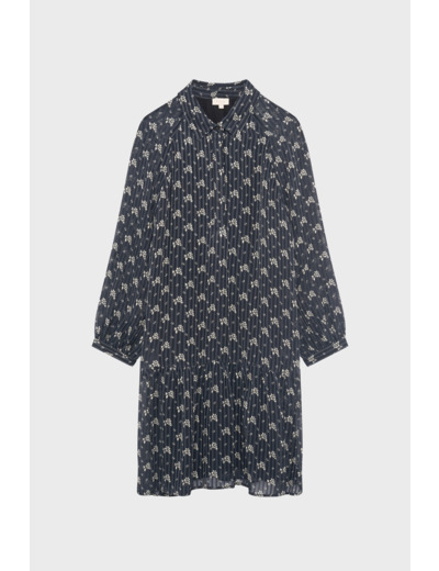 Robe imprimé jacquard et fleurs - LORIE
