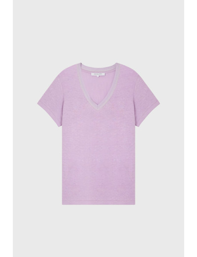T-shirt V en lin - MAGALI