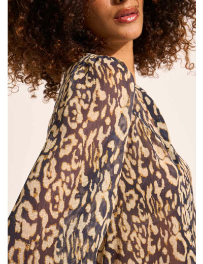 Blouse imprimé léopard