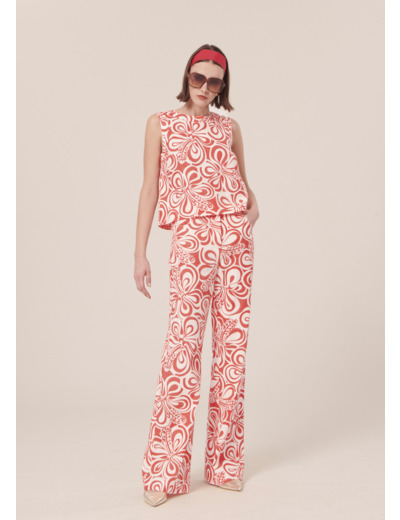 Pantalon Prosper Corail en Coton
