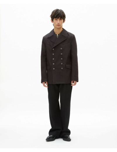Caban mi long dark grey