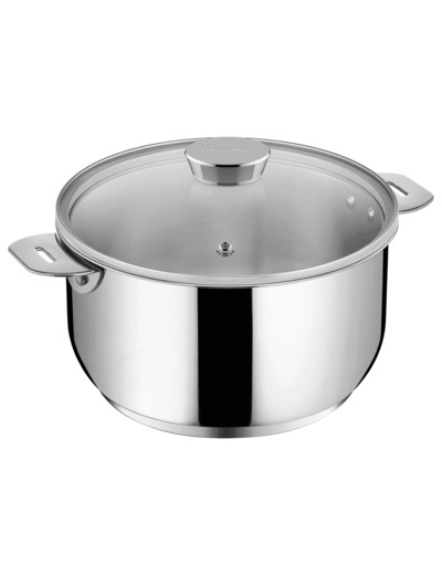 Faitout inox salvaspazio avec couvercle 24 cm (5.4l)