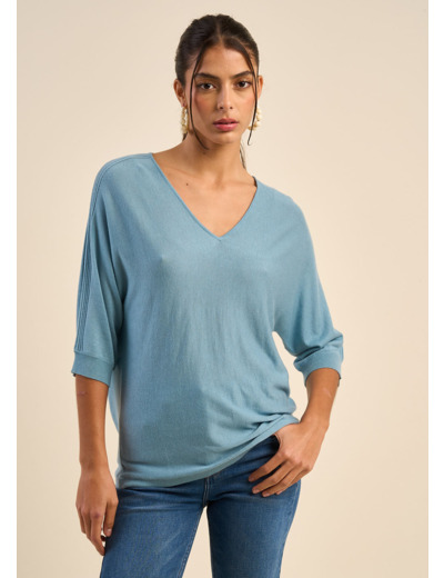 Pull oversize manches chauves souris