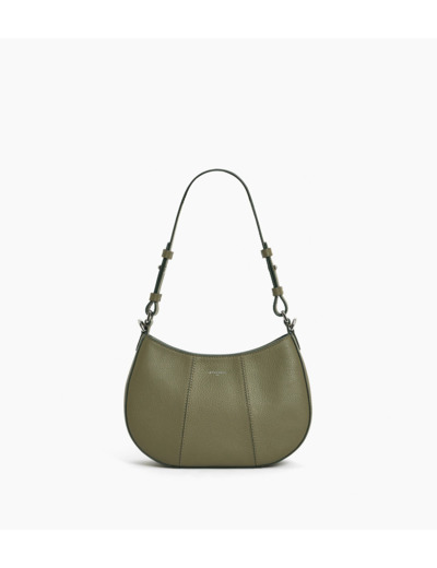 Petit sac demi-lune Juliette en cuir grainé