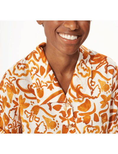 Chemise orange confite