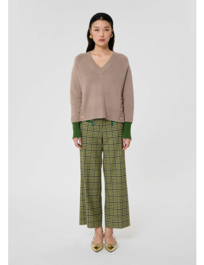 Pull Promesse Noisette en Polyester