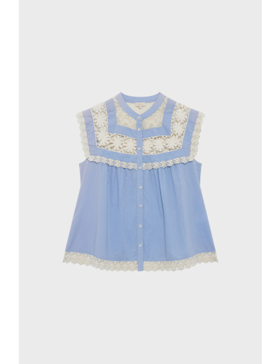 Chemise à galon et dentelle - UTHIA