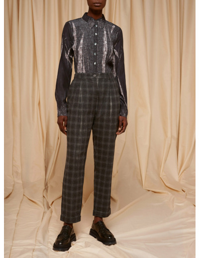 Pantalon carotte graphite
