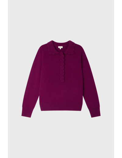 Pull polo en laine - JANIRA