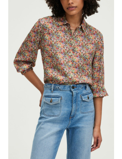 Chemise à petites fleurs colorées - UGETTE