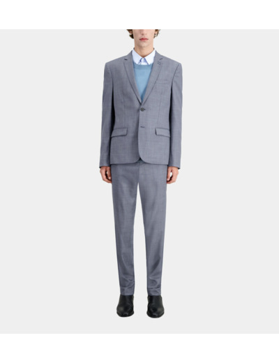 Veste de costume fit crante light blue
