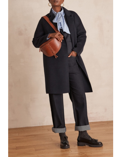 Manteau long LINA en laine