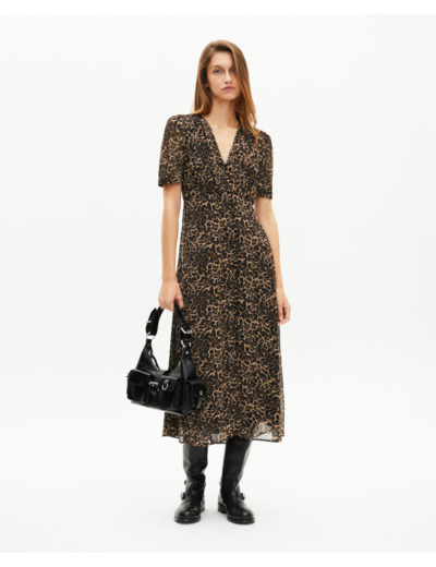 Robe longue imprimé léopard leopard