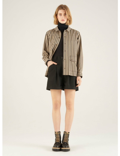 Veste rayures graphite