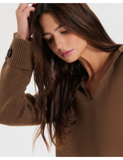 Pull Nilim Noisette en Laine