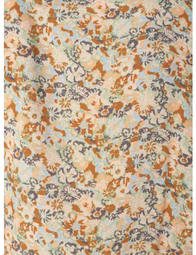 Robe gloria fleurs bleues