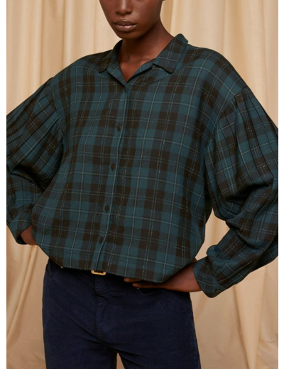 Chemise carreaux vert