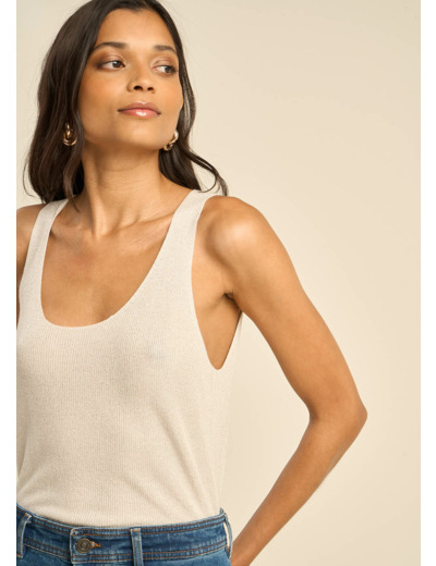 Débardeur scintillant en maille