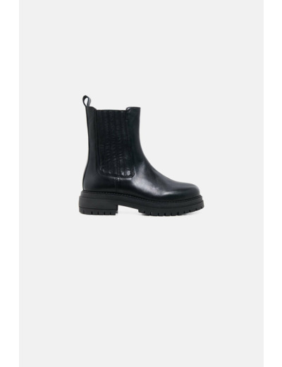 Bottines acatrina en cuir naturel
