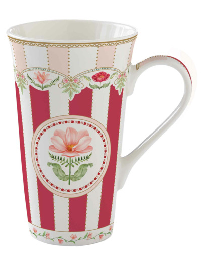 FLOWERY Coffret mug 60cl porcelaine
