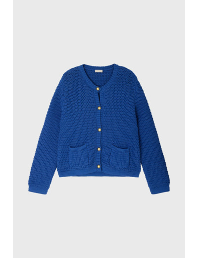 Gilet en maille à boutons - LORENN